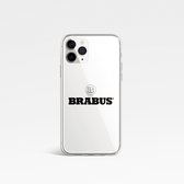 iPhone 12 hoesje - iPhone 12 Pro hoesje - iPhone 12 case - hoesje iPhone 12 - hoesje iPhone 12 Pro - iPhone 12 Pro case - Siliconen hoesje - Transparant - Case met Brabus logo