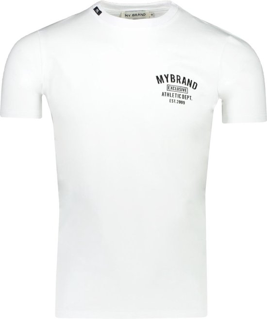 wimper Grappig informatie My Brand T-shirt Wit Getailleerd - Maat L - Heren - Lente/Zomer Collectie -  Katoen;spandex | bol.com