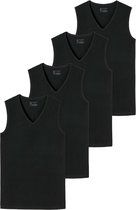 Schiesser Heren Tank Top / Onderhemd met V-hals 4er-Pack - 95/5 - Organic Cotton