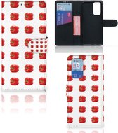 Telefoonhoesje OnePlus 9 Pro Book Case Paprika Red