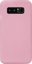 - ADEL Siliconen Back Cover Softcase Hoesje Geschikt voor Samsung Galaxy Note 8 - Roze