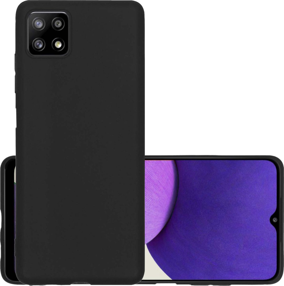 Hoes Geschikt voor Samsung A22 5G Hoesje Cover Siliconen Back Case Hoes