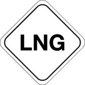 LNG gas bord - kunststof 300 x 300 mm