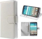 LG G3 Hoesje Wallet Case Wit