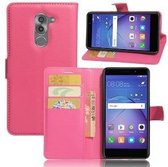 Huawei Mate 9 Lite Portemonnee Hoesje Wallet Case Roze