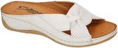 Pollonus Comfort Shoes -Dames -  off-white/ecru/parel - slippers & muiltjes - maat 39