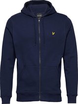 Lyle & Scott - Heren Hoodies Brushed Zip Hoodie - Blauw - Maat M