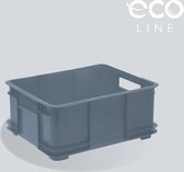 Eurobox L Opbergdoos, Eco Plastic (PP), 43 x 35 x 17,5 cm, 20 l, grijs