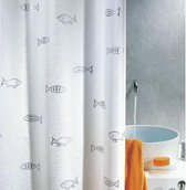 Spirella Kos Collection, Textile Douchegordijn 120 x 200, Polyester, Grijs