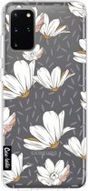 Casetastic Samsung Galaxy S20 Plus 4G/5G Hoesje - Softcover Hoesje met Design - Sprinkle Leaves and Flowers Print