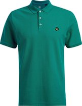 WE Fashion Heren slim fit polo met structuur