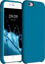kwmobile telefoonhoesje voor Apple iPhone 6 / 6S - Hoesje met siliconen coating - Smartphone case in Caribisch blauw