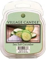 Village Candle Geurwax - Sea Salt Cucumber 3 x 8 x 10,5 cm Groen