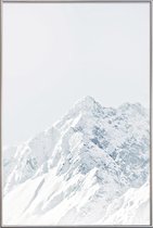 JUNIQE - Poster met kunststof lijst White Mountain 2 -30x45 /Grijs &