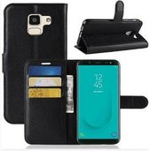 Samsung J6 PLUS Hoesje Wallet Case Zwart