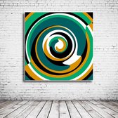 Modern Art N° 136 Canvas - 100 x 100 cm - Canvasprint - Op dennenhouten kader - Geprint Schilderij - Popart Wanddecoratie