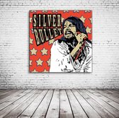 Bob Seger Pop Art Poster - 90 x 90 cm Fotopapier Mat 180 gr - Popart Wanddecoratie