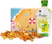 Zomer brievenbusgeschenk; Mojito, 50 gram zoutjes, 50 gram disco mix