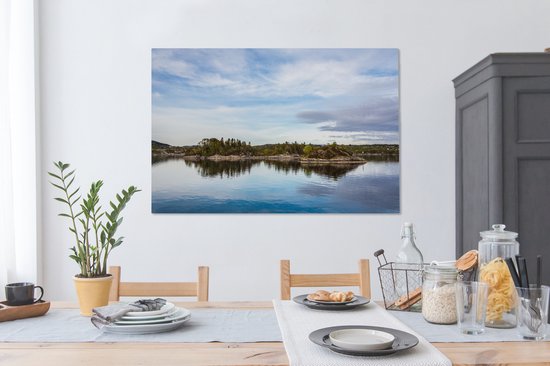 Mer du Nord à Noordwegen 140x90 cm - Tirage photo sur toile (Décoration murale salon / chambre) / Mer et plage