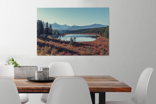 Groot lac de Russie 90x60 cm - Tirage photo sur toile (Décoration murale salon / chambre)