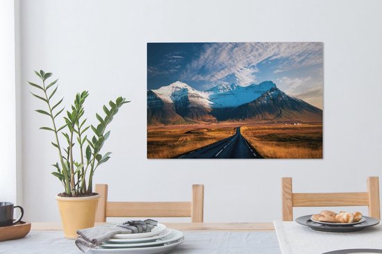 Peintures sur toile - Montagnes d'Islande - 60x40 cm - Décoration murale
