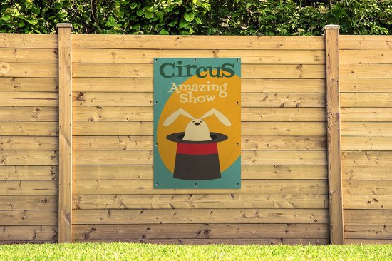 Spectacle étonnant de cirque avec un lapin 80x120 cm