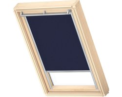 VELUX Origineel Verduisterend Rolgordijn (DKL), Zilveren Kozijn, UK04, Donkerblauw