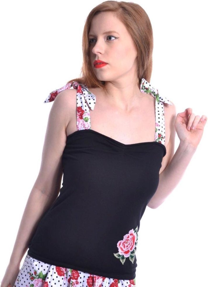 Rockabella - EEVA Mouwloze top - XL - Zwart