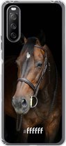 6F hoesje - geschikt voor Sony Xperia 10 III -  Transparant TPU Case - Horse #ffffff