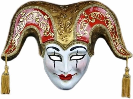 Venetiaans masker vrolijke joker | bol