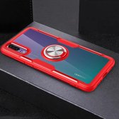 Krasbestendige TPU + acryl ringbeugel beschermhoes voor Huawei P20 (rood)