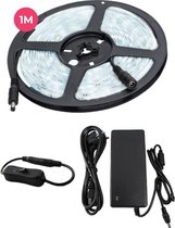 Lagiba 12V waterdichte LED strip - 100 cm - 6500K - 14.4 Watt