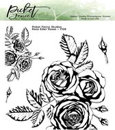 Rosa Eden Roses Clear Stamps (F-126)