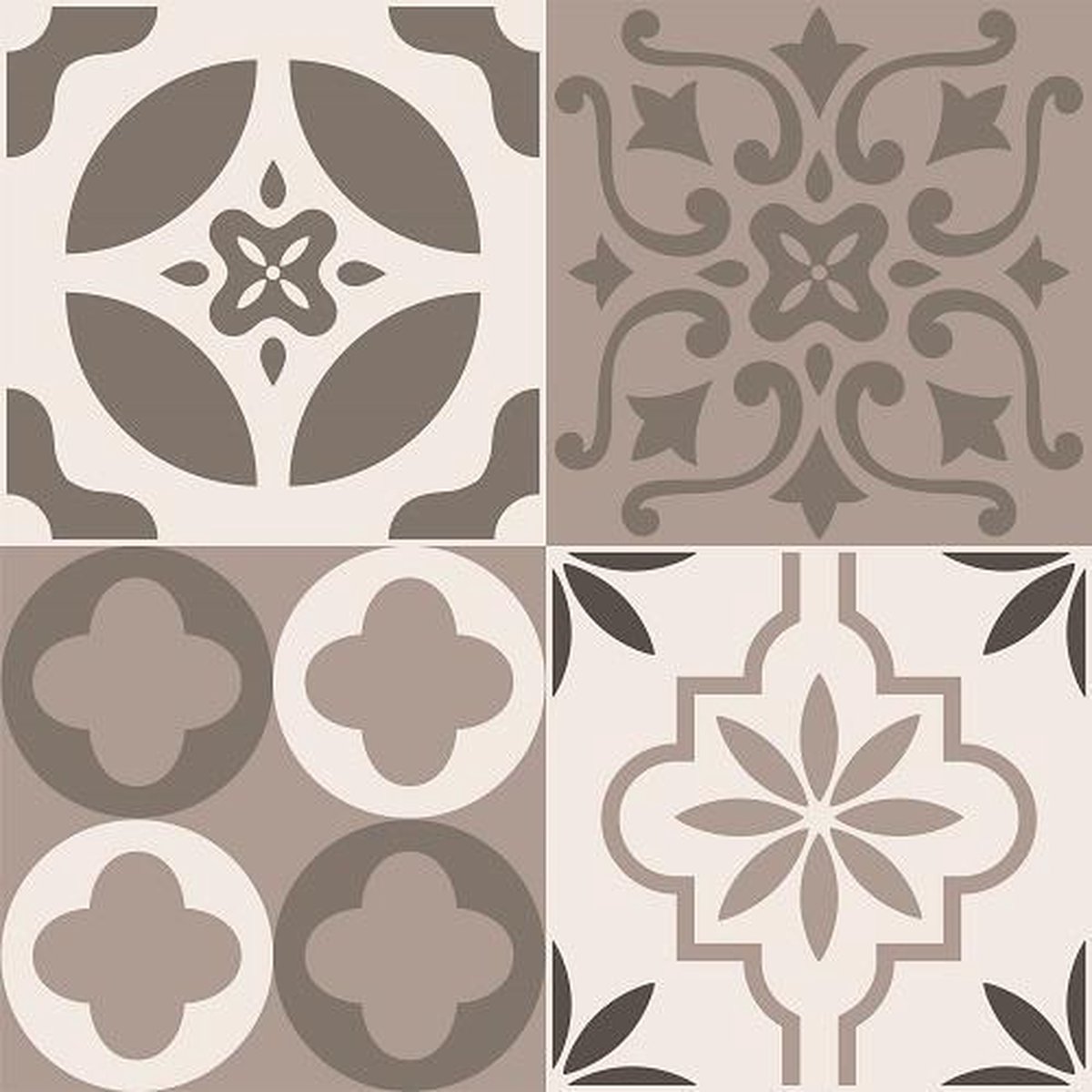 Crearreda Muurstickers Cementine 30 X 30 Cm Eva Grijs 3 Stuks
