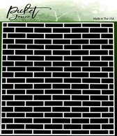 English Brick Wall 6x6 Inch Stencils (SC-238)