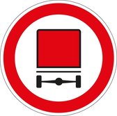 Geslotenverklaring voertuigen met gevaarlijke stoffen bord - kunststof - C22 400 mm