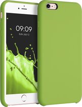 kwmobile telefoonhoesje voor Apple iPhone 6 Plus / 6S Plus - Hoesje met siliconen coating - Smartphone case in groene peper