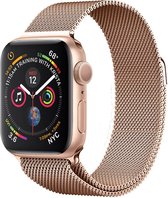 Geschikt Voor Apple Watch Bandje 42/44 mm - Bandje Geschikt Voor Apple Watch 44 mm 42 mm Milanees - Rosé Goud