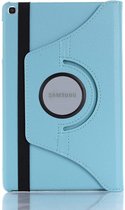 Case2go - Tablet hoes geschikt voor Samsung Galaxy Tab S6 Lite - Draaibare Book Case Cover - 10.4 Inch - Licht Blauw