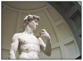 De David van Michelangelo Buonarotti in Florence - Foto op Akoestisch paneel - 160 x 120 cm