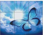 PIXELHOBBY BLAUWE VLINDER - 9PLATEN - 154MATJES