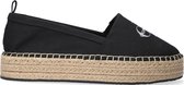 Calvin Klein Espadrille Wedge Printed Espadrilles - Dames - Zwart - Maat 39