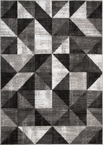 Tapiso Bali PP Vloerkleed Grijs Woonkamer Laagpolig Tapijt Maat- 160x220