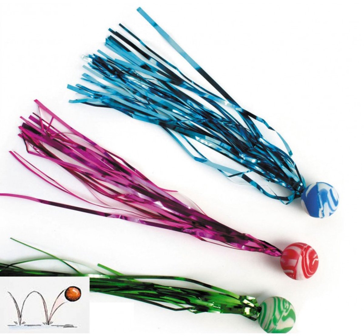 PARTYPRO - Komeet stuiterbal accessoire voor pinata - Decoratie > Pinatas