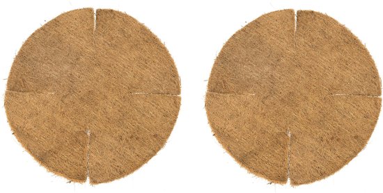 2x inserts en noix de coco pour panier suspendu 40 cm - inserts en noix de coco / jardinière en noix de coco