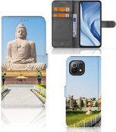 Smartphone Hoesje Xiaomi Mi 11 Lite | Xiaomi 11 Lite NE Bookcase Boeddha