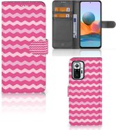 Hoesje ontwerpen Xiaomi Redmi Note 10 Pro GSM Hoesje ontwerpen Waves Pink