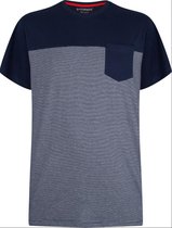 Pastunette heren pyjama shirt K/M Jake - Mix & Match-blauw - 3XL