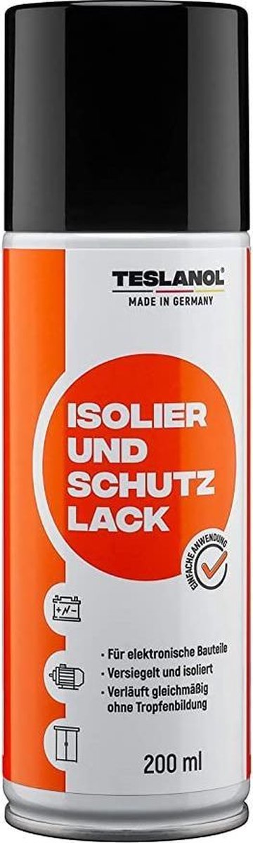 Teslanol T7 beschermende en isolerende lak - Geschikt voor printplaten en elektronica - Spuitbus 200ml