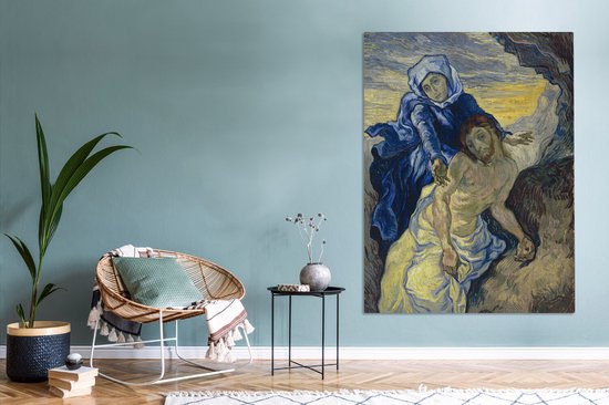 Peinture sur toile 120x160 cm - Décoration murale Pietà (d'après Delacroix) - Vincent van Gogh - Décoration murale salon - Décoration chambre - Accessoires de chambre - Peintures